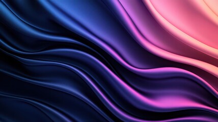 Obraz premium Smooth flowing abstract fabric design with rich colors of purple, pink, and blue.