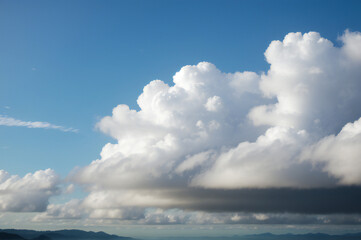Obraz premium cumulus clouds in sky isolated nature background photo poster weather summer
