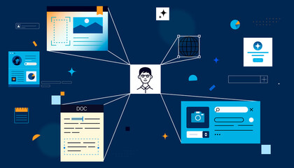 Person's profile with their data.