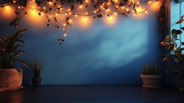 Cozy Room Decor With Plants And Fairy Lights