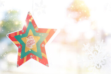 Fototapeta premium Christmas Day with Santa Claus, the kind old man that children all over the world wait for.