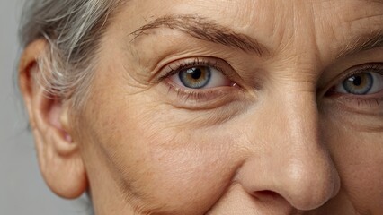 close_up_view_upper_face_part_of_older_pretty