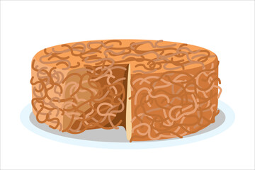 Kugel. Vector simple color flat illustration.