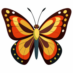 Butterfly Vector Design on White Background