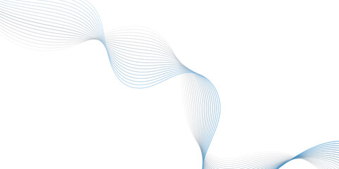 Abstract wavy lines Isolated background design. Wave modern stream transparent background.

