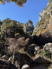 山梨県の昇仙峡の紅葉（japan）