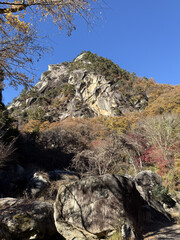 山梨県の昇仙峡の紅葉（japan）