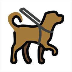 Dog Vector Icon - Isolated faithful and Beloved Pet Canine