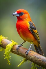 tanager bird photorealism style