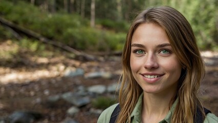 portrait of a woman,closeup_of_a_young_caucasian_woman_with_green