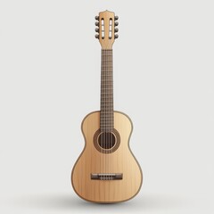 Naklejka premium Classic wooden acoustic guitar.