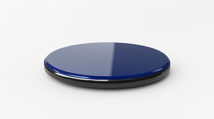 Modern Blue Round Display Stand Product Showcase Circular Platform