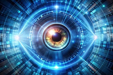 Fototapeta premium Technological Background - Futuristic Digital Design with Modern Tech Elements