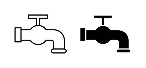 Tap icons in black filled and outlined style