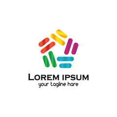 Abstract Logo design high quality photo