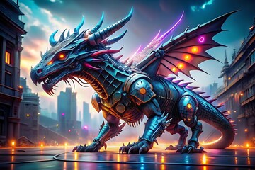 Technological Background - Futuristic Digital Design with Modern Tech Elements