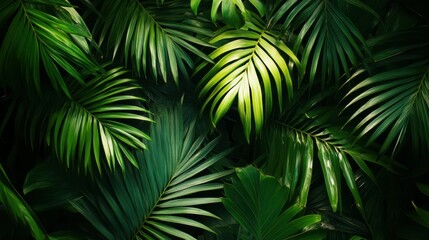 Frame of palm leaves