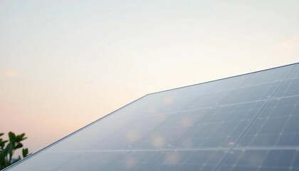 A sleek and futuristic solar panel with a transparent background, showcasing its delicate and...