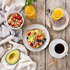 A morning healthy diet food for gym-rats.