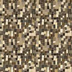 Unique seamless pattern of textured tiles in earthy tones capturing the essence of natural elegance and organic design suitable for various creative projects