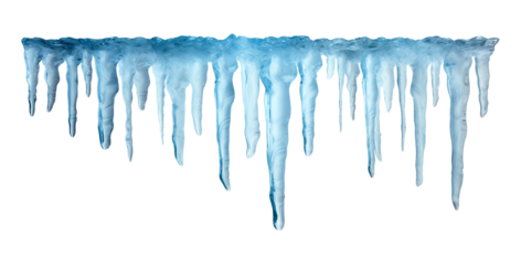 Icicles Isolated on Transparent Background PNG
