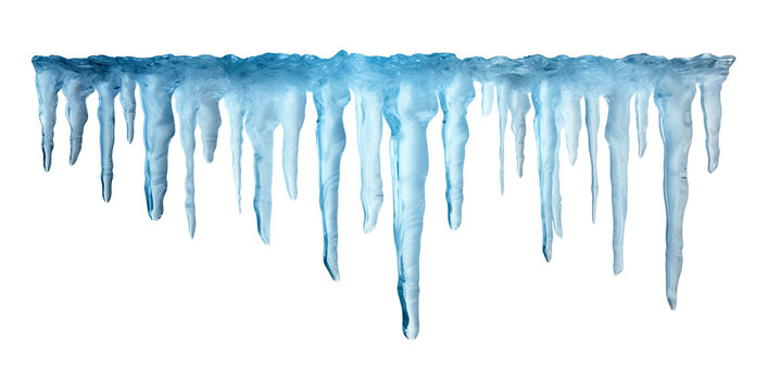 Icicles Isolated on Transparent Background PNG
