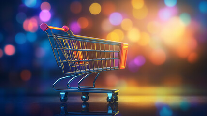 shopping cart online shopping. business concept