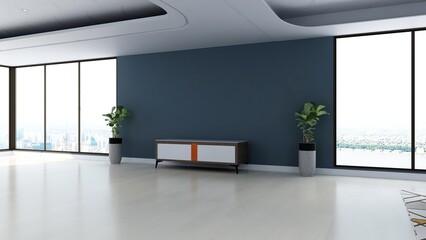 blank wall for logo mockup