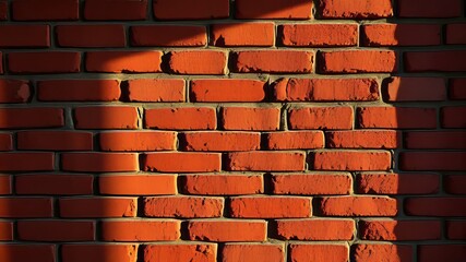 Obraz premium Red Brick Seamless Pattern Background - AI Photorealistic Texture