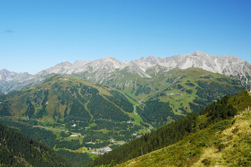 Naklejka premium The view from Imbachhorn mountain, Austria