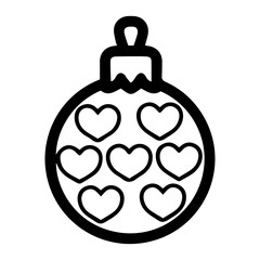 Obraz premium Holiday ornament vector illustration in black and white, isolated against a clean white background. Perfect for festive design projects, decorations, or seasonal themes in minimalist styles