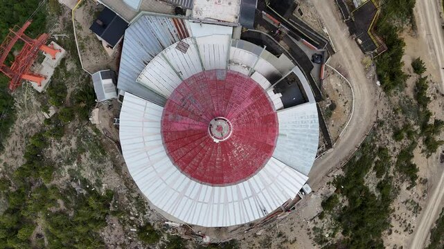 Cerro Otto, Bariloche, Patagonia Argentina aerial footage