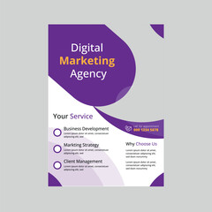 digital marketing flyer design template