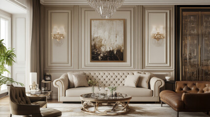 The decor emphasizes simplicity and elegance, with soft textures and neutral hues that create a calm and inviting atmosphere.