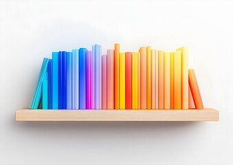 Obraz premium Close-Up of Sleek Books with Glowing Effect.