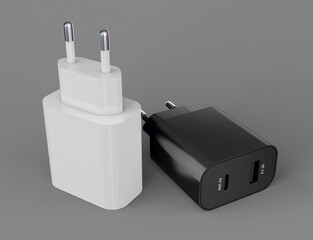 USB Type-C Phone Charger 3D model