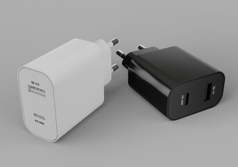 USB Type-C Phone Charger 3D model