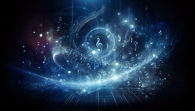Vibrant Musical Composition in Motion