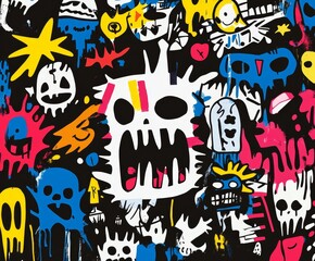Illustration for Punk music album cover