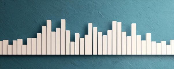 Obraz premium Soundwave pattern design, white isolate background