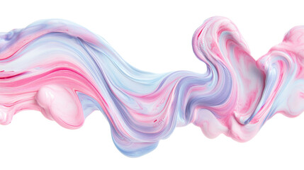 Naklejka premium Swirling paint cloud in pastel colors transparent background