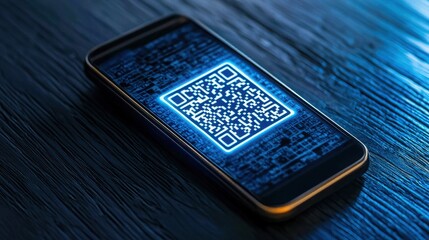 Mobile payment integration, Digital wallet integration with a QR code scanner at a point-of-sale terminal.