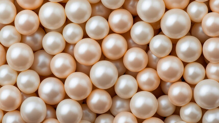 A stunning arrangement of beautiful pearls on a soft surface, showcasing their luster and variety in color and size.