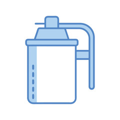 Obraz premium Water pot vector icon design on white background