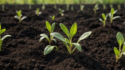 Fototapeta premium fertile_soil_closeup_for_sowing_plants_detail