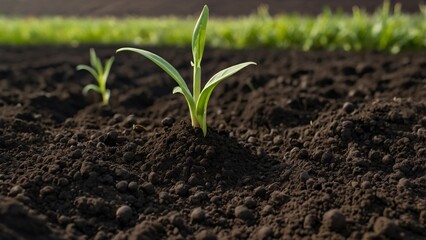 Fototapeta premium fertile_soil_closeup_for_sowing_plants_detail