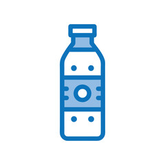 Water bottle vector icon design on white background