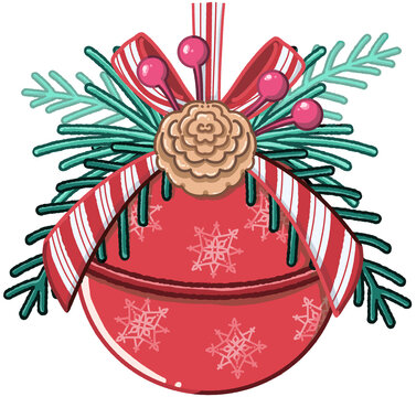 Decoration Merry Christmas cartoon elements.
