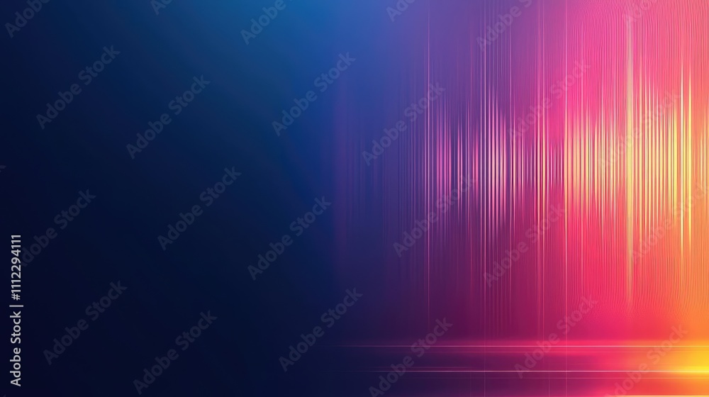 Aufkleber vibrant abstract background with colorful light gradients and smooth lines.