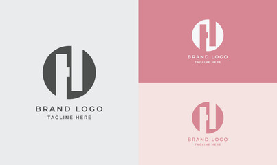 Bold Letter H Circle Logo Design – Vector Icon for Business, Infographics, and Web Use